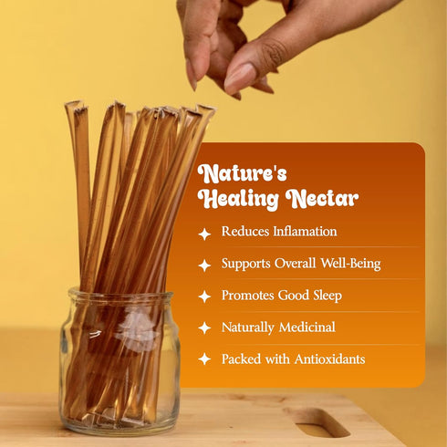MOWI WOWI 100% Pack 10 Hemp Honey Straws - USA Pure, Raw, Unfiltered Honey - Infused with Hemp Oil, Non-GMO