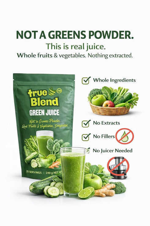 TrueBlend (240 Green Juice Powder Whole Fruit & Vegetable Drink Mix g Pouch)