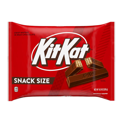 Kit Kat 10.78 Oz Milk Chocolate Wafer Snack Size, Candy Bag