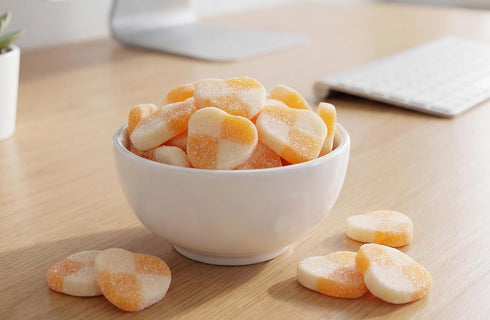 Gummy 1 lb Swedish Candy - Sour Mango Bear Shaped Gourmet Soft Candy Sweet & Tangy Flavor Vegan, Gluten Free Fresh