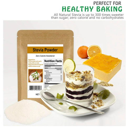 CCnature 12 oz Stevia Powder Extract Natural Sweetener Zero Calorie Sugar Substitute