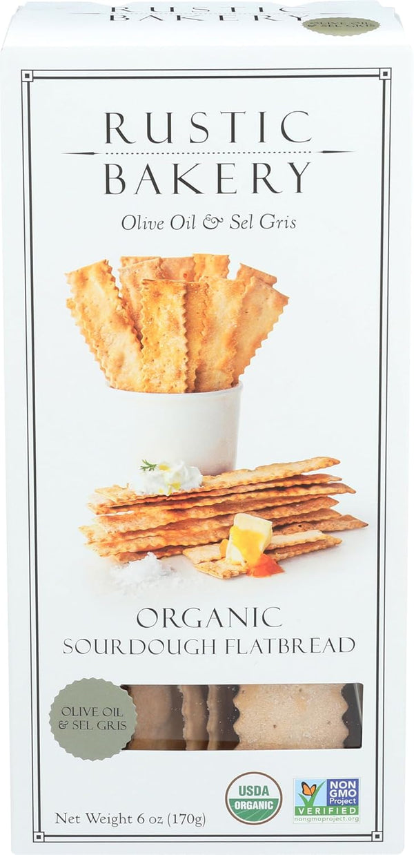 Rustic Bakery, Flatbread Sel Gris Organic, 6 Ounce