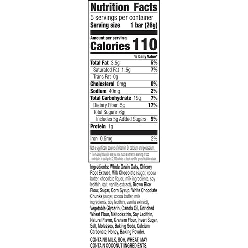 5 4.6 oz Nature Valley Peanut-Free Chewy Granola Bars, S'mores, Made in a Peanut Free Facility, Bars