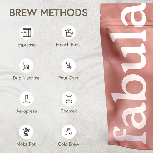 12 Fabula Coffee Light Roast Whole Beans - Organic - Low Acid - Single Origin - Non-GMO - Mold Free - Ounces