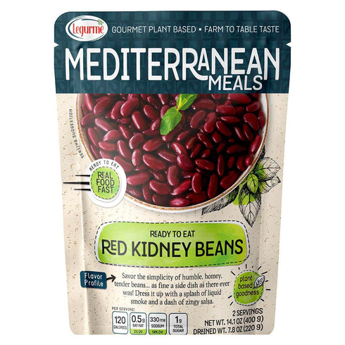 Mediterranean, Ready to Eat Red Kidney Beans, Gluten Free, Plant Based, Vegan,