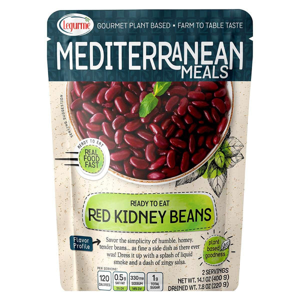 Mediterranean, Ready to Eat Red Kidney Beans, Gluten Free, Plant Based, Vegan,