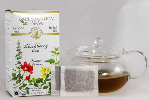CELEBRATION HERBALS Blackberry Leaf Organic Tea, 24 Bags, 29g/1.02 oz