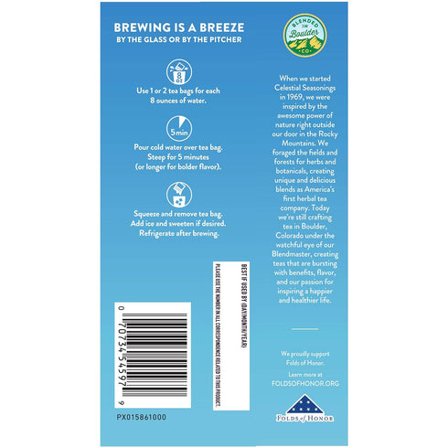 18 Count (Pack 2) Celestial Seasonings Cold Brew Sweetened With Lemon