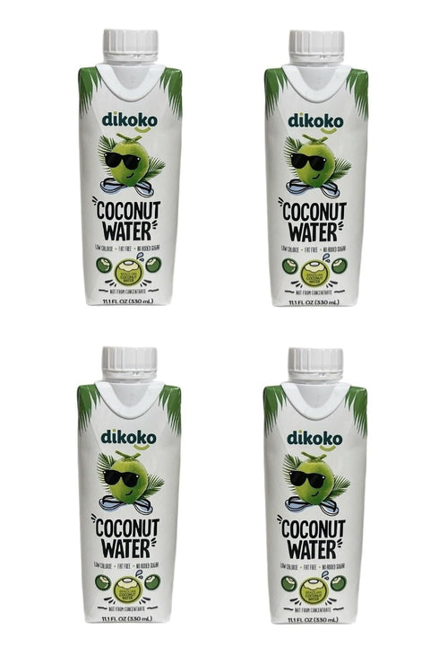 Generic Dikoko Coconut Water, Brazilian, Not from Concentrate, Low Calorie, Fat Free, No