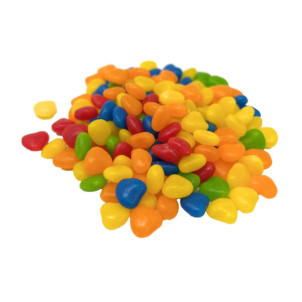 YANKEETRADERS Tutti Frutti Heart-Shaped Dragees, Colorful Candy Bulk Pack, Assorted Fruit Flavors,