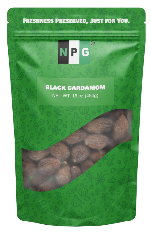 NPG Premium Black Cardamom Pods (Tsao Ko/Cao Guo) 16 Ounces Whole, Large,