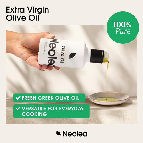8.45 oz 250ml Neolea Greek Extra Virgin Olive Oil Single Origin, Early Harvest, High Polyphenol From Koroneiki Olives