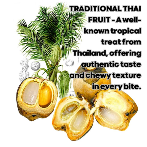 250g Dried Thai Attap Fruit Seed (Toddy Palm Seed) Natural Sweetness, No Sugar Added, Keto Friendly Snack, High Fiber