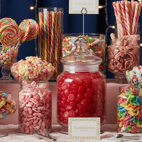4-Pound SweetGourmet Cherry JuJu Coins, Soft Chewy Candy Unwrapped, Resealable Pouch