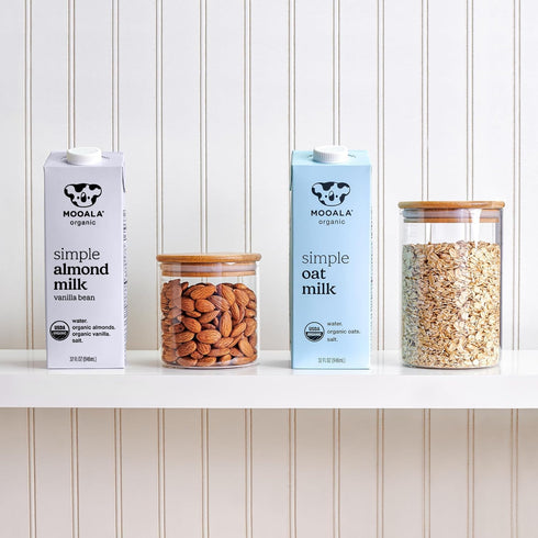 32oz 4 6 pack Mooala Organic Simple Almond Milk Vanilla, - Ingredient, Shelf Stable, No Gums, No Oils, No Fillers
