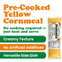 17.6oz (500g) (Pack 8) Food To Live Gluten-Free Polenta Ready To Eat, Traditional Italian Pre-cooked Yellow Cornmeal