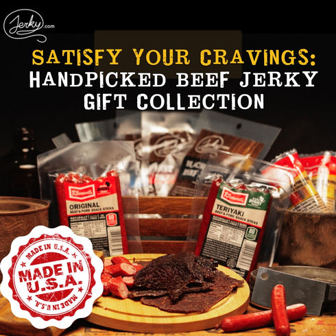 21 Pack 5 13 3 Jerky.com Pieces of Beef Jerky Variety & Meat Stick Gift Box for Men - Including Flavors of Beef Jerky