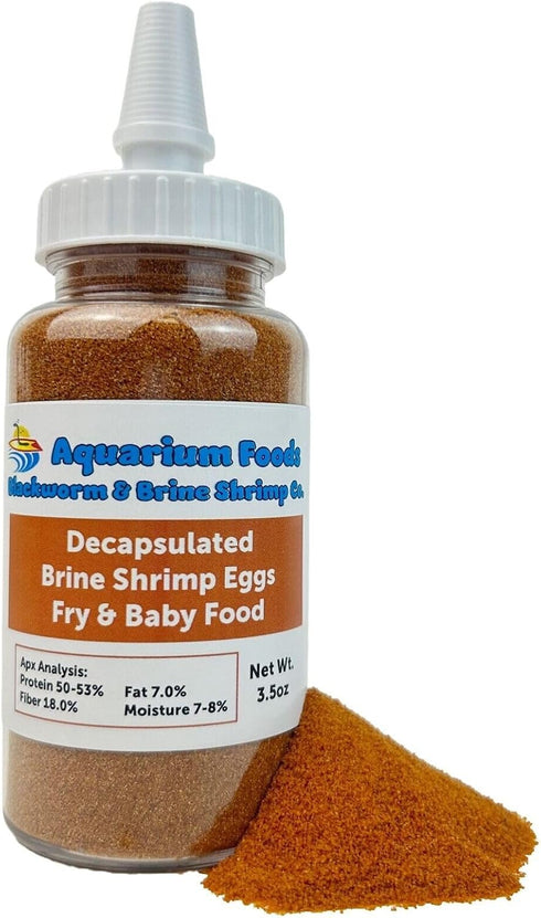 Aquatic Foods Inc. Decapsulated Brine Shrimp Eggs as Fry & Baby Food, Straight to Feeding