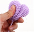 6pcs Handmade Crochet Heart Bouquet Soft Yarn Knitted Flowers for Weddings Valentine Day and Special Occasions Unique