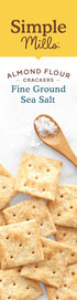 4.25 Oz Simple Mills Almond Flour Crackers, Fine Ground Sea Salt