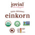32 Oz, 3 Pack Jovial Organic Einkorn Unbleached All Purpose Flour - Bread Baking Flour for Sourdough, High Protein