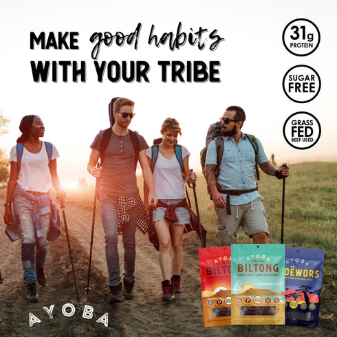 Pack (2 Pack 3) Ayoba Droewors Grass Fed Beef Paleo Sticks Variety Ounce, of - Keto Friendly, Air-Dried Beef, Protein