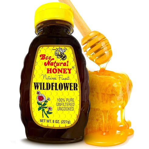 Bee Natural South Florida Wildflower Honey - Natural, Pure, Unfiltered and Uncooked