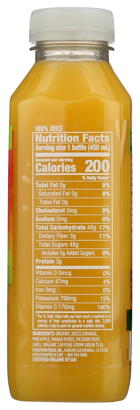 15.2 Oz Evolution Fresh, Juice Tropical Energizer Organic, Fl