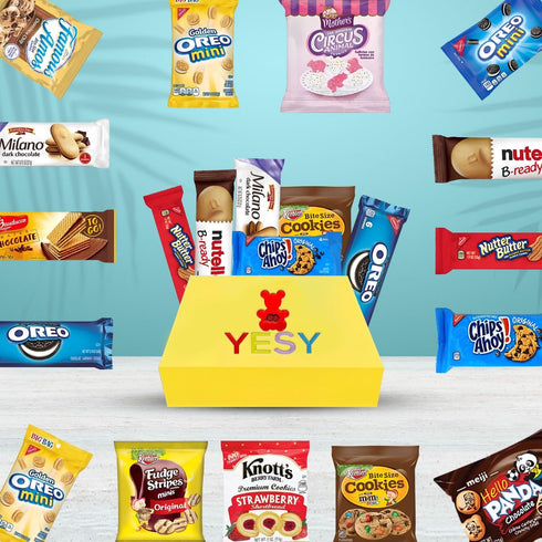 Pack Package 32 Count, Cookies Variety - Individually Wrapped Assortment, Sampler Bulk Care - Cookie Bundle, Office