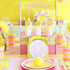 Oskal 24Pcs Glitter Lemon Cupcake Toppers, Fruits Theme Party Decor, Summer Cupcake Toppers
