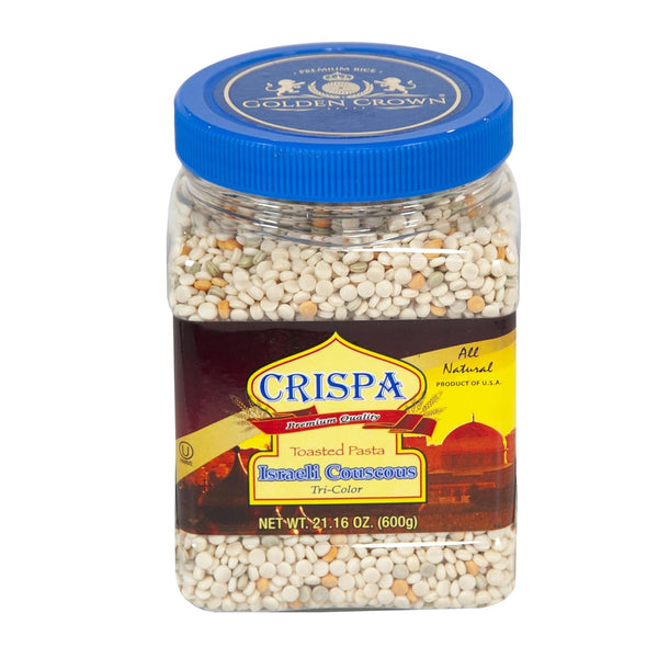Crispa Premium Quality Tri-Color Israeli Couscous - 21.16 oz (1.3Lb) | Natural