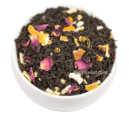 Vanilla Blossom Loose Leaf Flavored Black Tea - Caffeinated, Bulk 8oz, 80-100 Cups, The Spice Hut