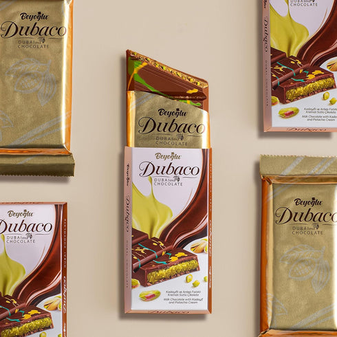 3.36 Oz (Pack 1), Beyoglu Dubaco Dubai Chocolate Bar Pistachio of Luxury & Premium Dubai Milk Chocolate Bar Filled