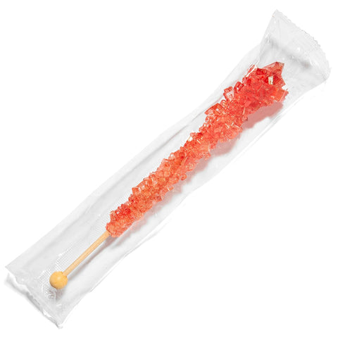 36 Candy Envy - Valentine's Day Rock Candy Sugar Sticks - Individually Wrapped Valentine Candies - Red and Pink Favors