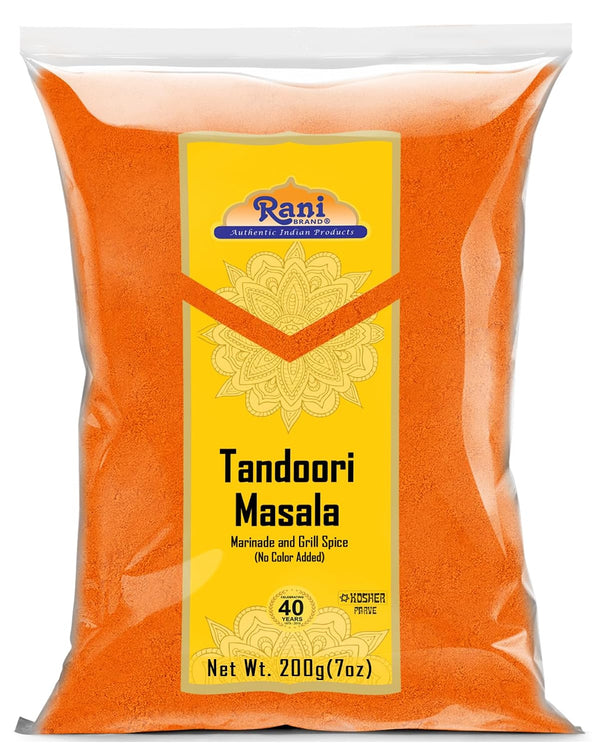 Rani Tandoori Masala (Natural, No Colors Added) Indian 11-Spice Blend 7oz (200g)