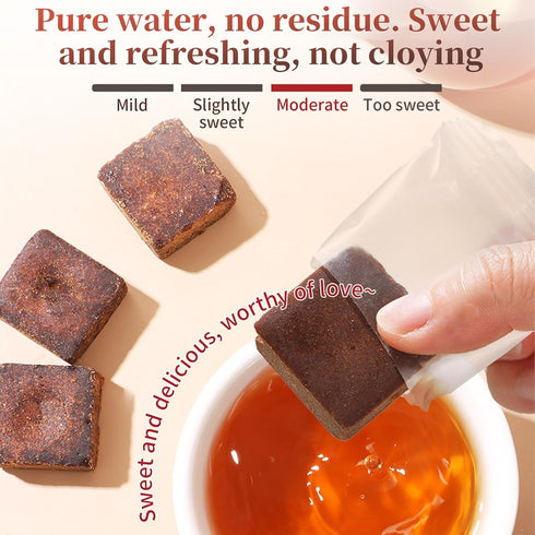 270g Baihuatang Premium Handmade Ancient Brown Sugar for Tea Handmade Chinese Black Sugar Cubes | Ancient Craft