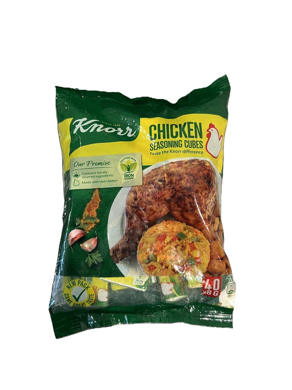 Chicken Cubes, giving jollof rice its seasoned taste.