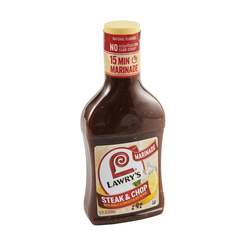 Lawry's Steak & Chop with Garlic & Cracked Black Pepper Marinade, 12