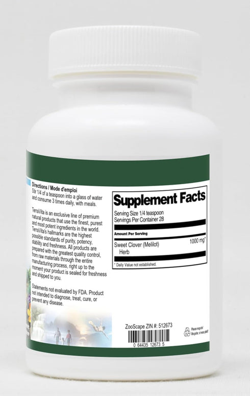 Terravita (1 oz, 512673) Sweet Clover Herb (Melilot) Powder ZIN: