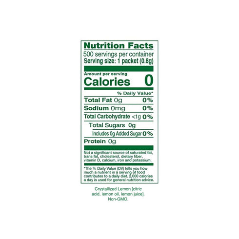 500ct 0 Packets Packets,(Pack 2) True Lemon - Water Enhancer - Bulk Dispenser - Calorie Drink Mix For Water - Sugar