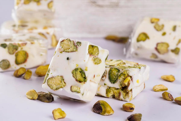 US Snacks Gourmet Pistachio Nougat, Individually Wrapped Soft Nougat Candy (2 Pound (Pack of