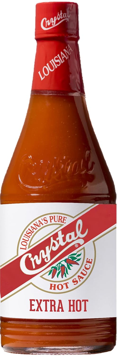 Crystal Louisiana's Pure Hot Sauce, Extra Hot, 6 Ounce Bottle