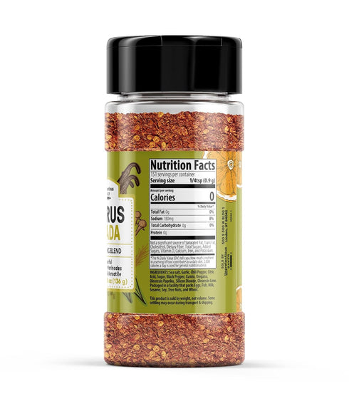 4.8 oz, Unpretentious Citrus Asada Seasoning, Citrusy Flavor, Meats & Marinades, Seasoning Blend