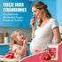 Luxsavia 3.52OZ/100g 50-55 Premium Whole Freeze Dried Strawberries per bag,Whole Big Natural Dried Strawberries No