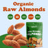 4 Food to Live - Organic Imported Raw Almonds, Pounds Non-GMO, Whole, Raw, No Shell, Unpasteurized, Unsalted, Vegan