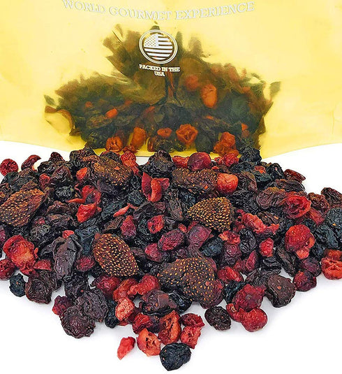 1 SweetGourmet Premium Dried Mixed Berries | Cherries, Cranberries, Blueberries, Strawberries | NON GMO | No Sulfur