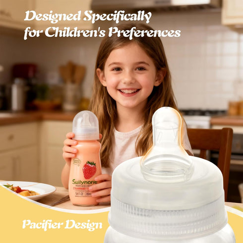 280ml 3-Pack Yogurt Drink Reusable Glass Bottle, Mixed Flavors Drinkable Yogurt - Fun Gift Box, Birthday & Holiday