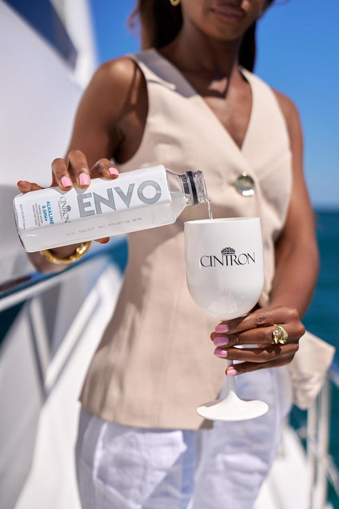 12 Pack Cintron Envo Alkaline Water, Premium Bottled Water with Electrolyte Minerals