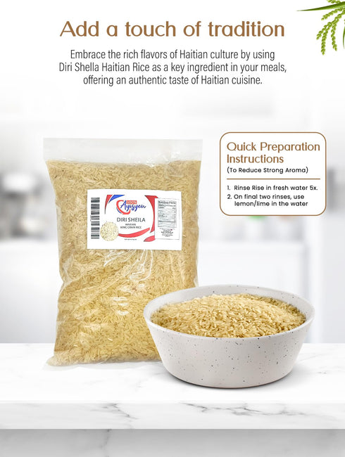 100% AYISYEN Riz Shella - Diri Shella - Rice Shella - Directly from Haiti