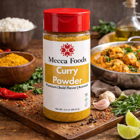 3.5 oz Curry Powder, Authentic Blend of Spices, Warm & Aromatic Flavor, All-Purpose Seasoning for Indian & Caribbean